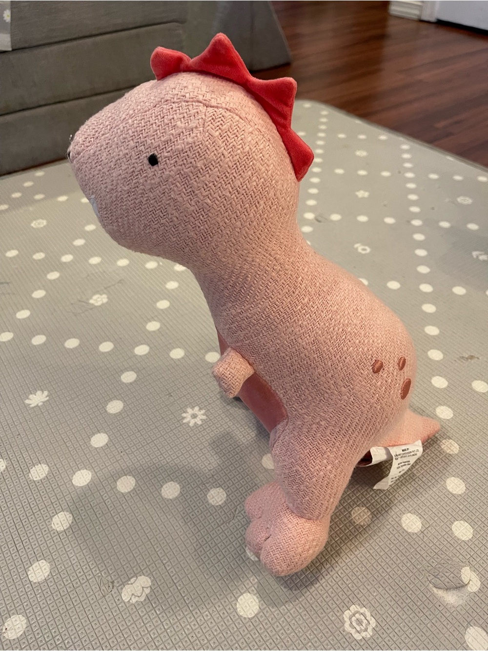 Pink Plush Dinosaur Stuffed Toy